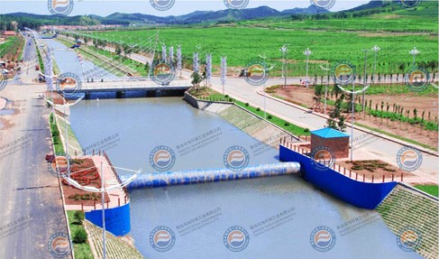 橡膠壩充漲過流狀態(tài)